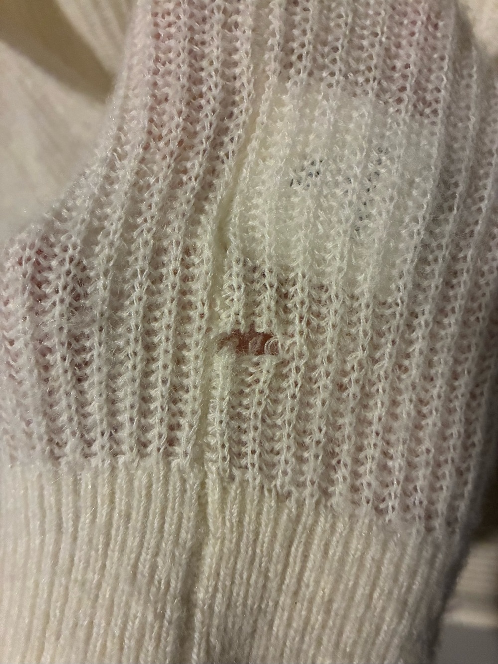Quince Cream V-Neck Button Front Cardigan - Picture 5 of 5